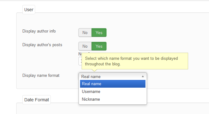 Changing Name Format