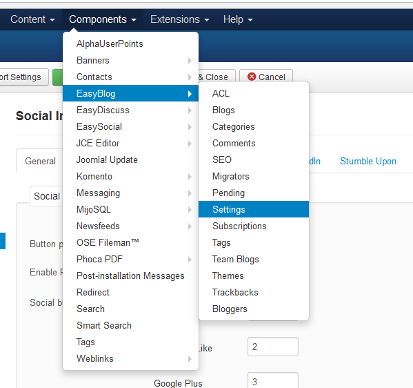 Change Social Button Position