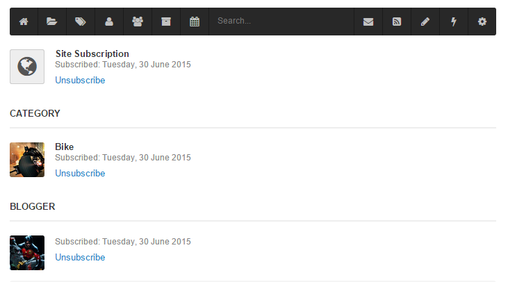 Subscriptions