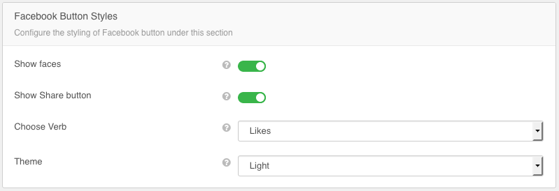 Facebook Button Styles