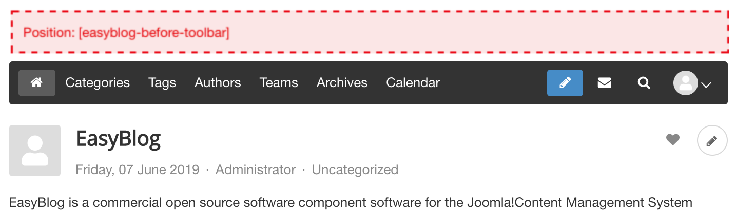 Setting Custom Joomla Module Position