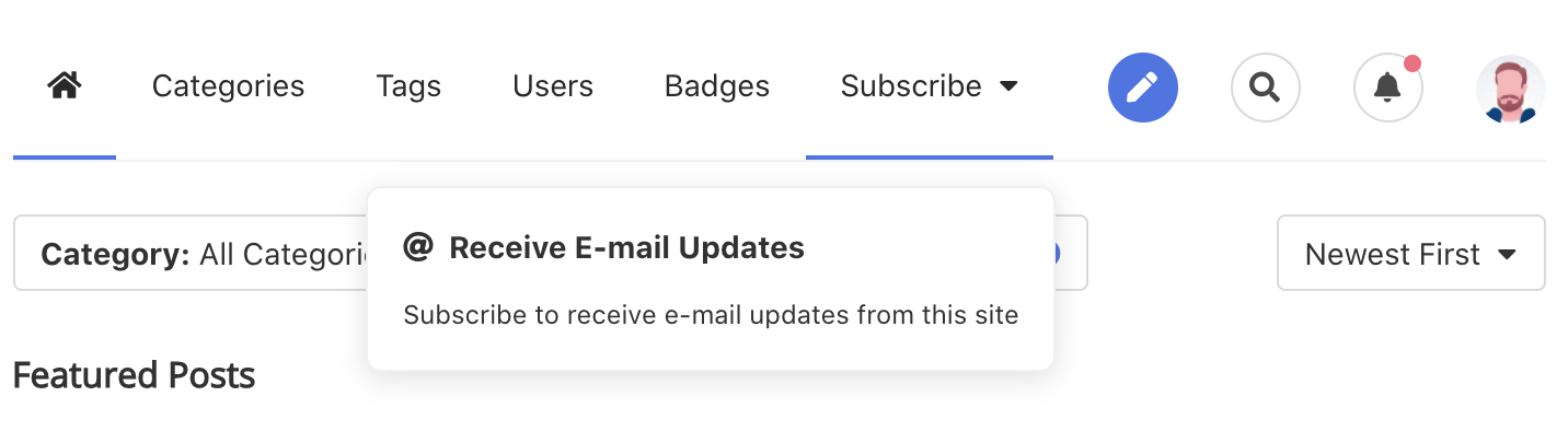 Subscription's Frontend