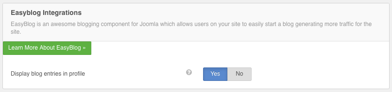 EasyBlog Integration
