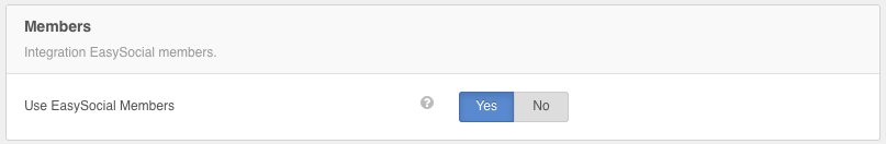 EasySocial Integration