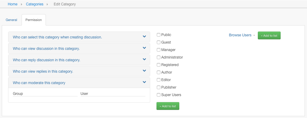Assign Moderators