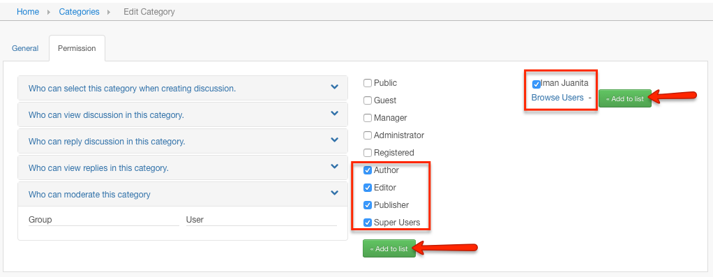 Assign Moderators
