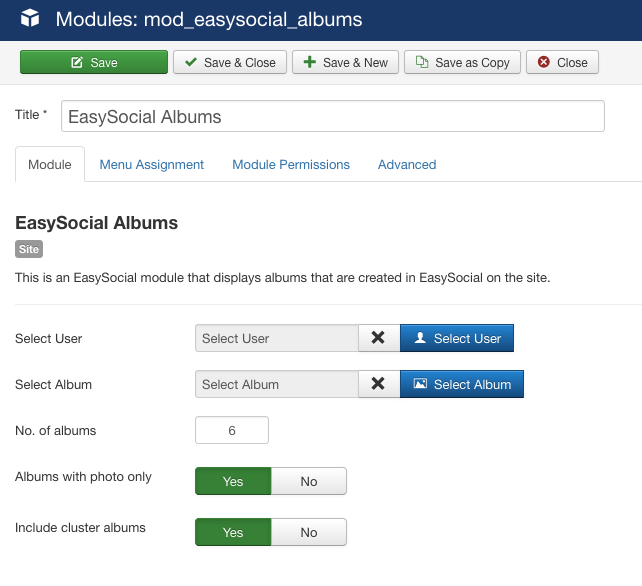 Albums Module