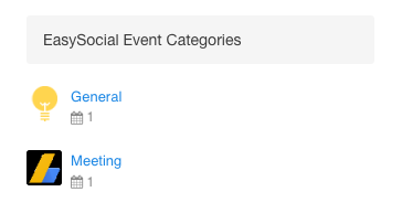 Event Categories Module