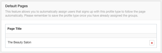 Profile Pages