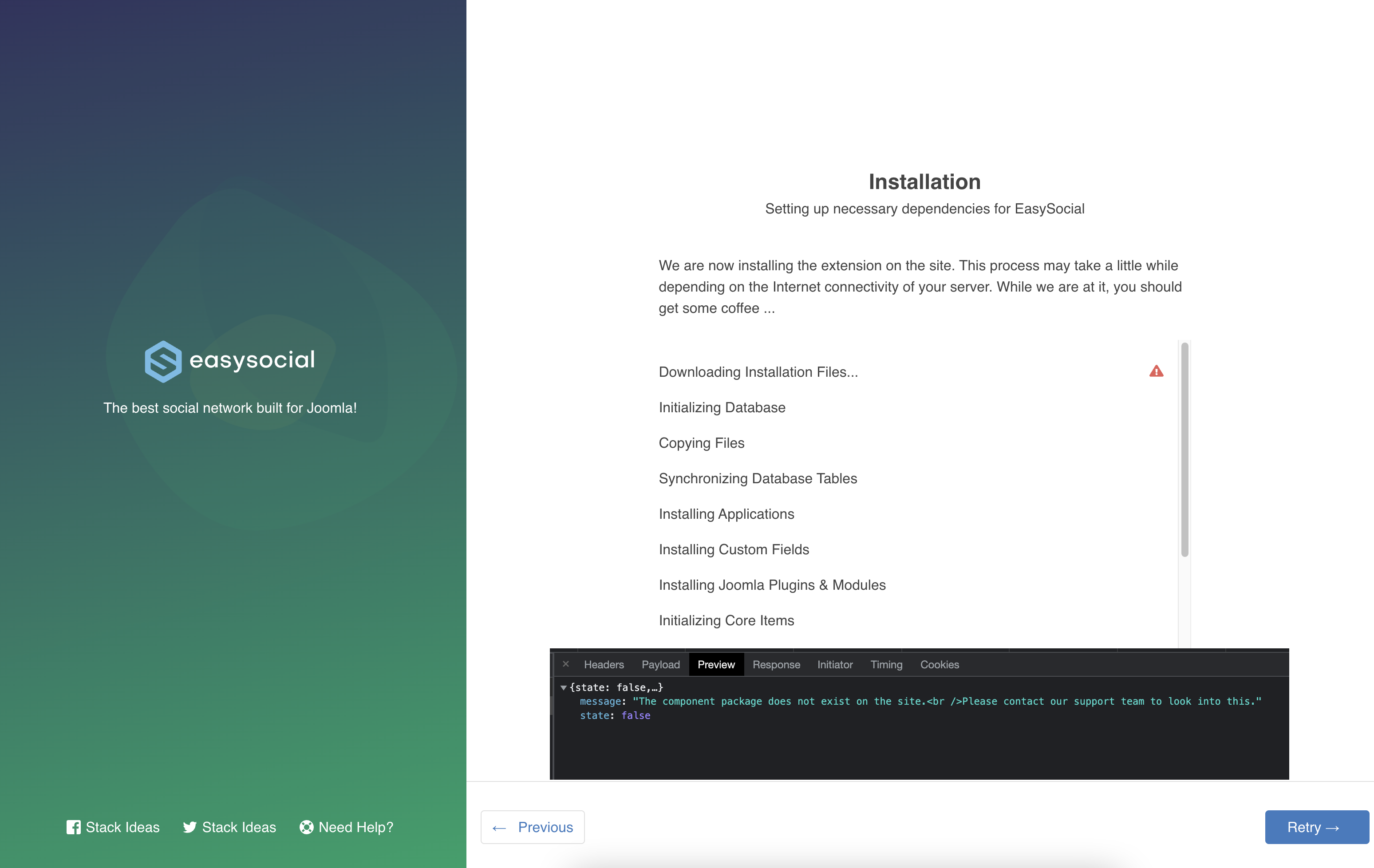 Installation Issues