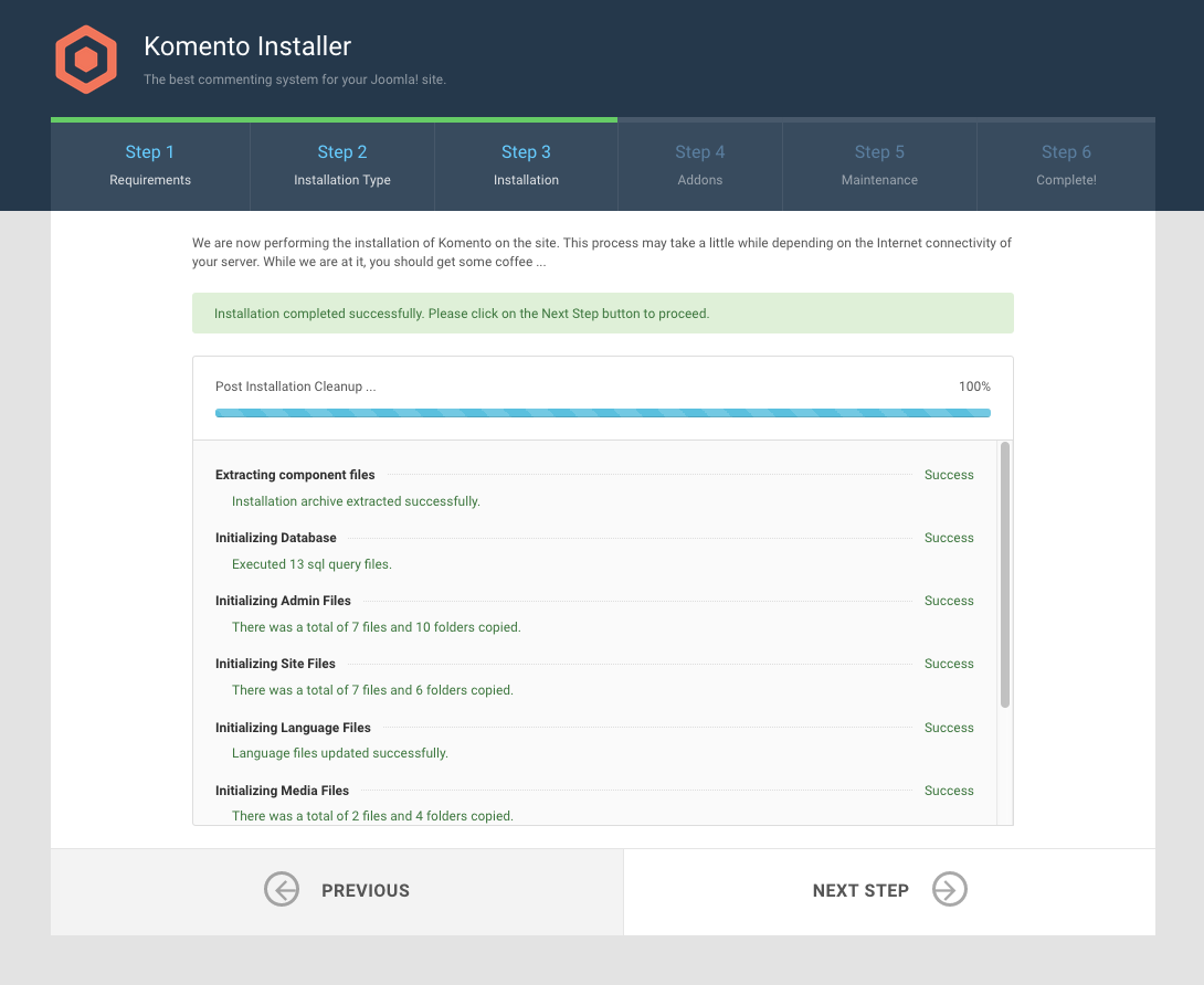 Installing Komento