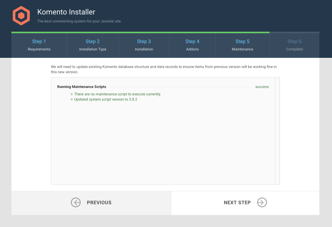 Installing Komento
