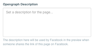 Facebook Configuration