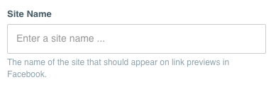 Facebook Configuration