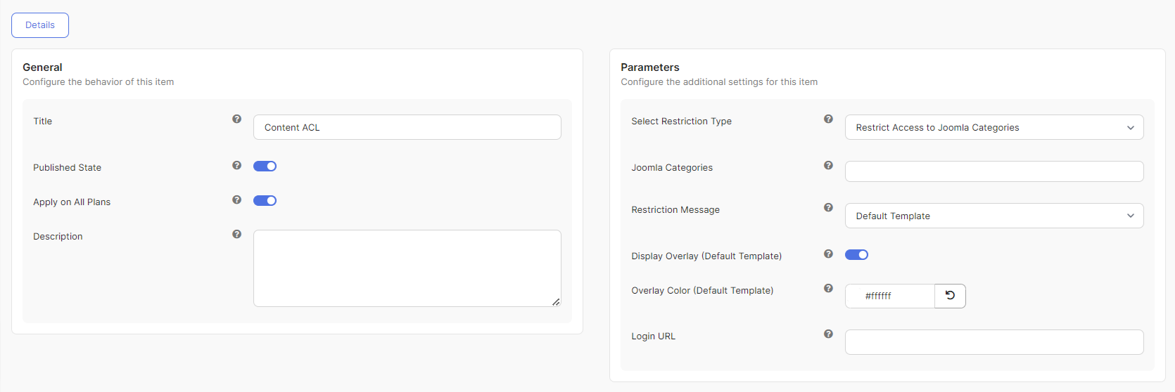 Respective Articles in Content ACL App