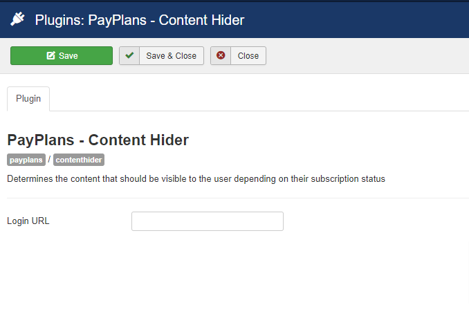 Content Hider Plugin
