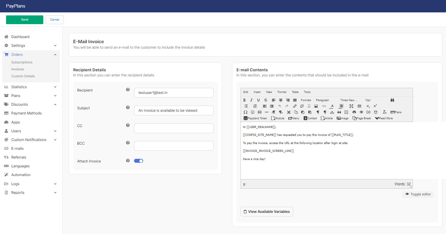 Invoices